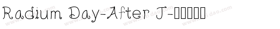 Radium Day-After J字体转换
